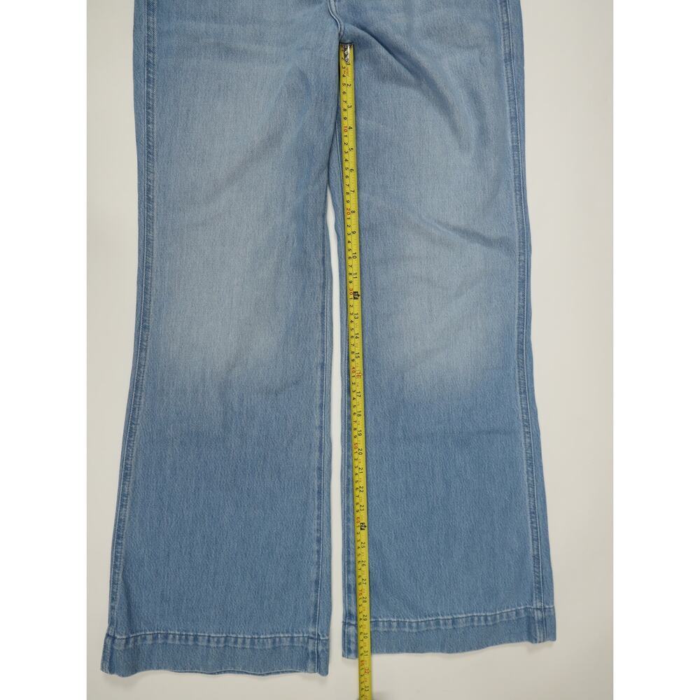 70s Inspired Wide Leg Jeans 7 For All Mankind Modern Dojo Tailorless Boho NWT 28 - Picture 11 of 16